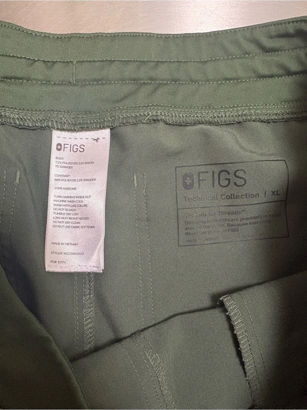 Figs Moss Yola scrub pants